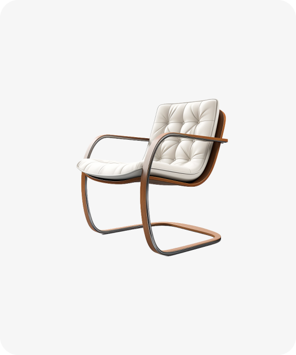 Scandi Wood Frame Lounge Chair