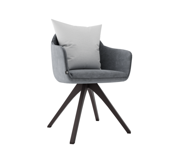 Modern chair with pillow